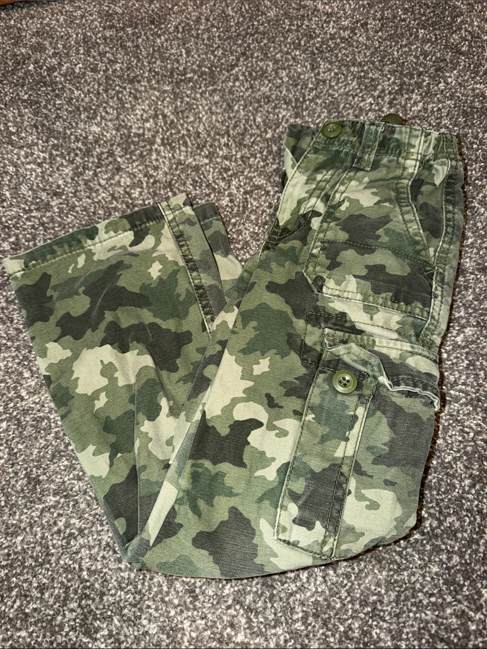 Cherokee Boys Green Camo Cargo Pants size 5